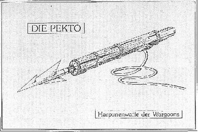 Pekto - Harpunenwaffe der Wargoons Atlan 319 Zeichner: Horst Hoffmann © Heinrich Bauer Verlag KG, Hamburg