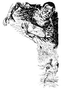 Ras Tschubai, Perry Rhodan und Anne Sloane lösen das Geheimnis der unsichtbaren Gruft PR 12 – Illustration 5 Zeichner: Johnny Bruck © Heinrich Bauer Verlag KG