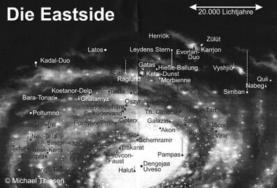 PR 3150 Karte: Die Eastside Zeichner: Michael Thiesen © Heinrich Bauer Verlag KG, Hamburg