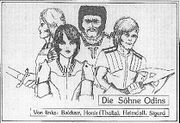 Die Söhne Odins – von links: Balduur, Honir (Thalia), Heimdall, Sigurd © Heinrich Bauer Verlag KG