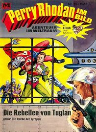 Comicheft Perry Rhodan im Bild 19 Zeichner: Motive von Johnny Bruck und UFO-Agent Serie © Heinrich Bauer Verlag KG, Hamburg